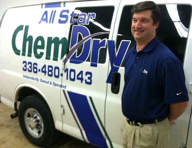 Cleaning business franchise owner Richard Reid, Chem-Dry