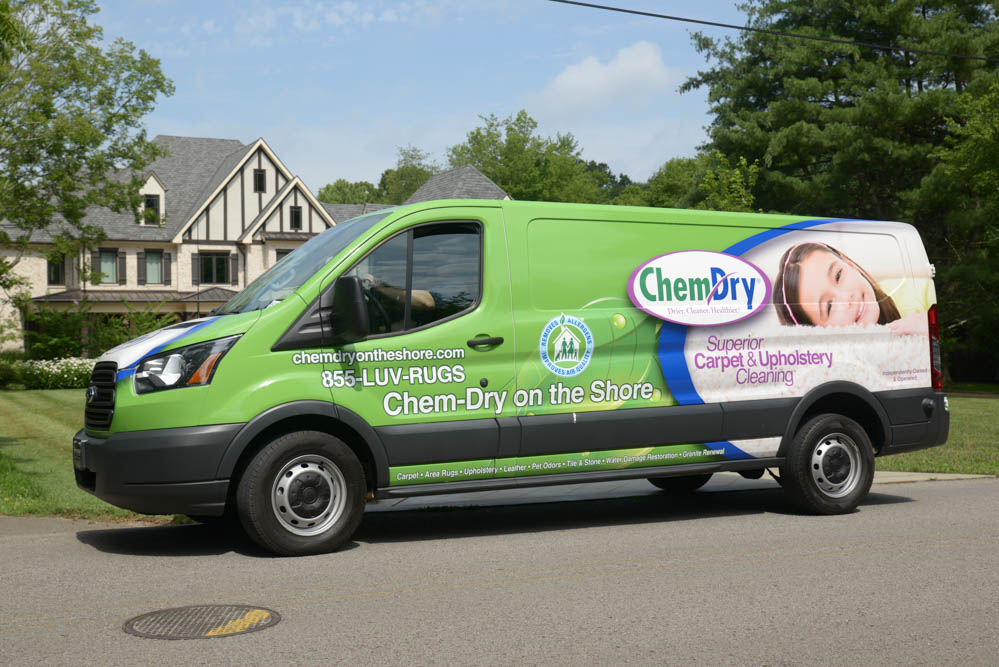 Chem-Dry cleaning franchise van